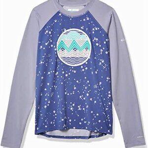 new 8 Columbia Sandy Shores Kids SPF 50 top long sleeve sunguard Omnishield
